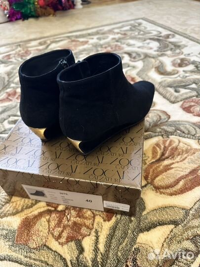 Ботильоны натуральная замша 40