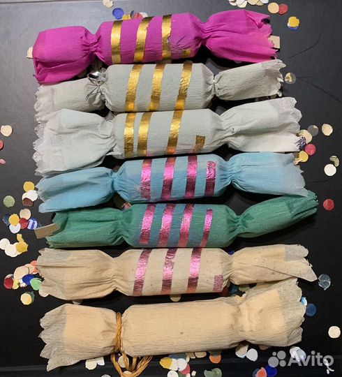 Хлопушки Конфетти Серпантин Елочная игрушка СССР