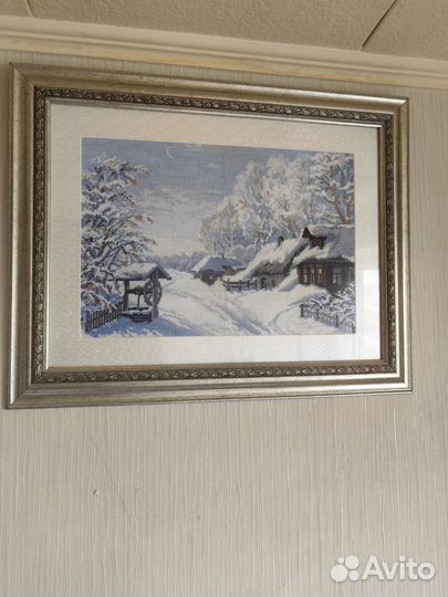 Картина вышитая крестом 