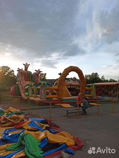 Надувной батут саванна