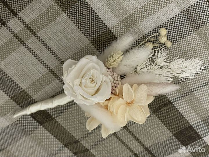 Свадебный букет невесты из сухоцветов