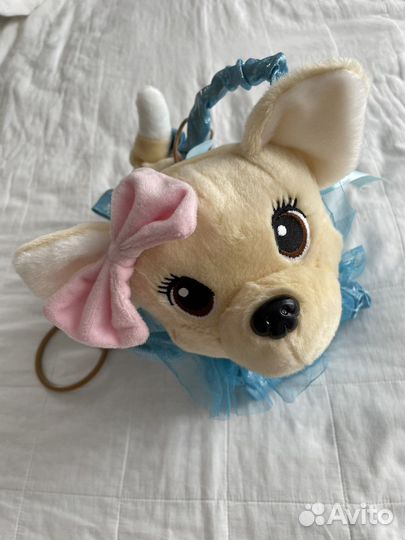 Мягкая собачка в сумочке mini love