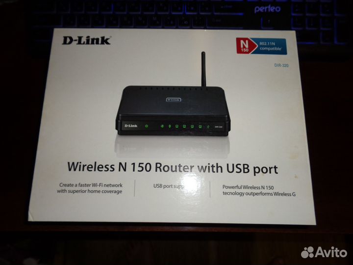 WI-FI Роутер D-Link 320 NRU с коробкой и драйверам