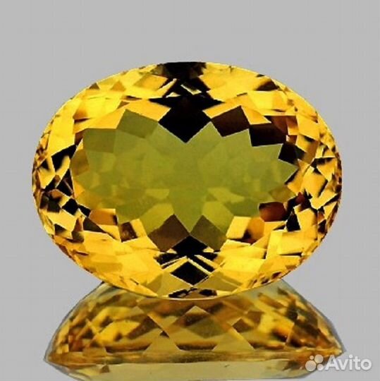 Цитрин натуральный 21,53Ct 23х17мм VVS Овал