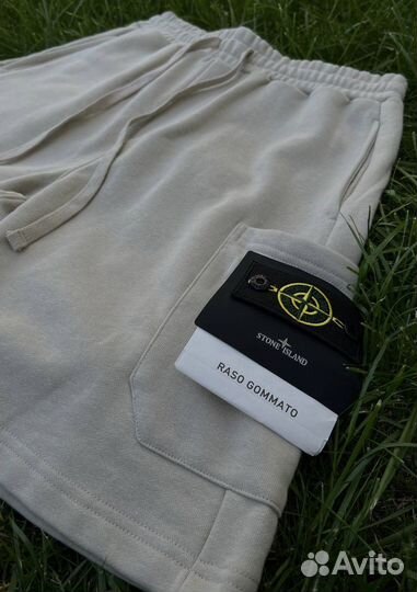 Stone island шорты с патчем мужские