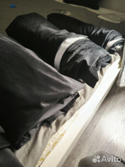 Шторы блэкаут черные 200х280см