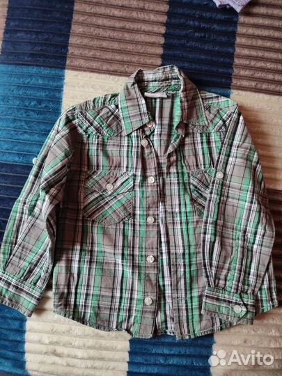 Рубашки на мальчика р-р 98-104