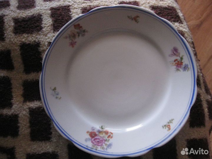 Тарелка старинная Дулёво Дулево фарфор