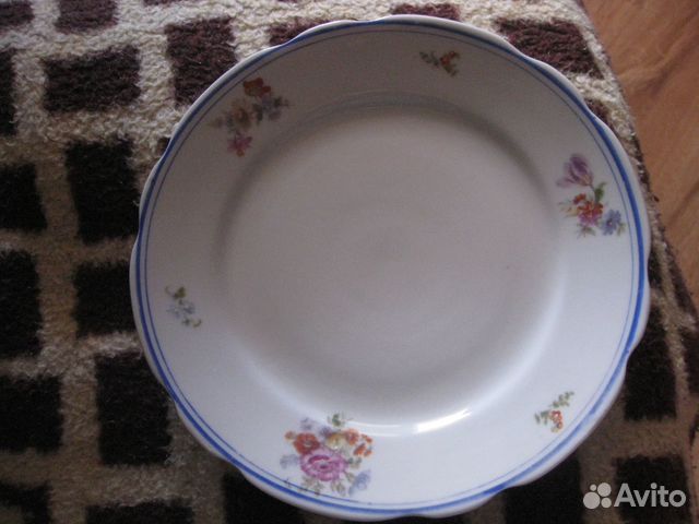 Тарелка старинная Дулёво Дулево фарфор