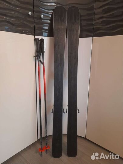 Горные лыжи + ботинки + палки