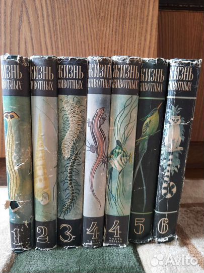 Жизнь животных, Зенкевич. Комплект 6 томов