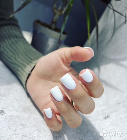 Маникюр, Наращивание без опила, Укрепление гелем