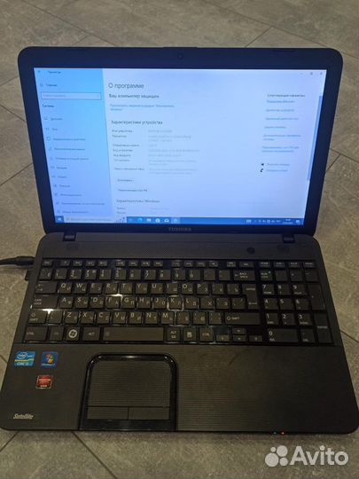 Ноутбук toshiba satellite c850
