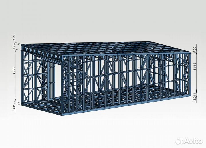 Лстк каркас гостевых домиков (от завода-изготовите