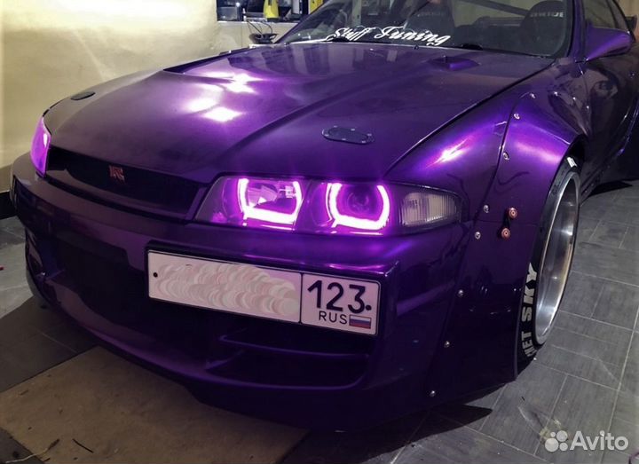 Ангельские глазки передняя оптика скайлайн