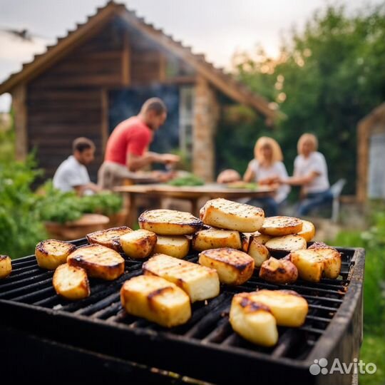Домашний сыр Халлуми для жарки на гриле