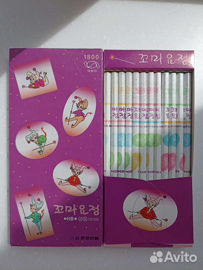 Набор простых карандашей, 12 шт в коробке, Ю.Корея