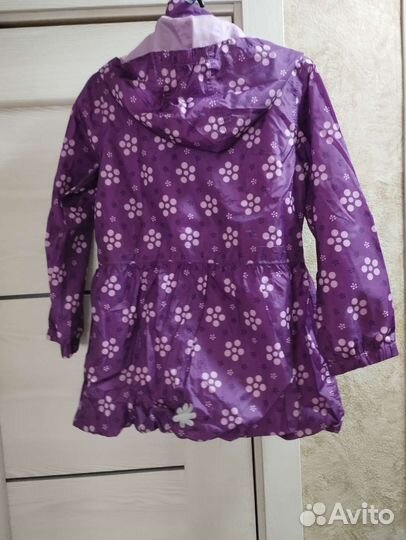 Ветровка дождевик для девочки р.122-128
