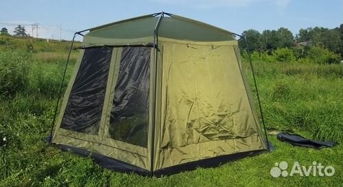 Шатер водостойкий с юбкой, металл, 430x430x230 см