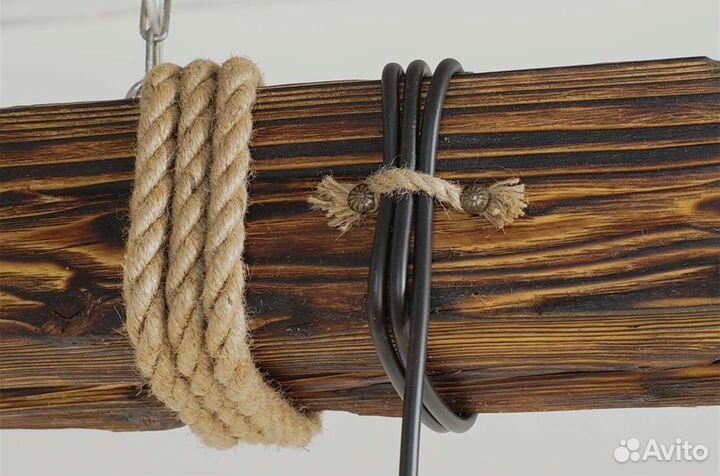 Светильник деревянный подвесной Лофт (Loft)