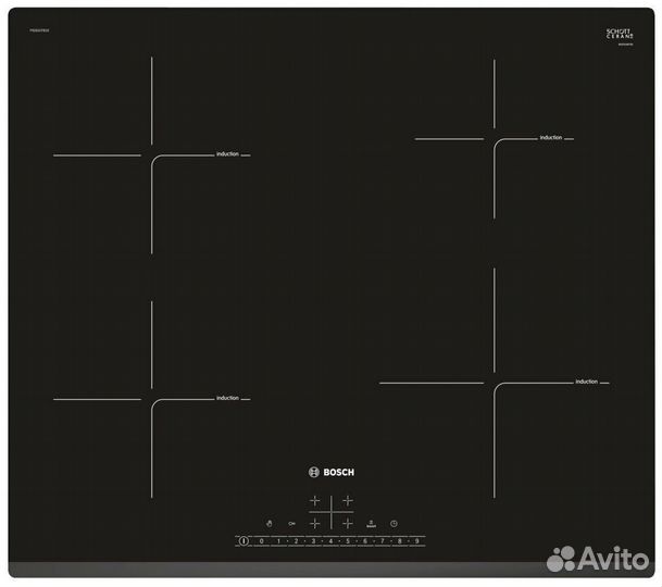 Встраиваемая варочная панель индукционная Bosch PI