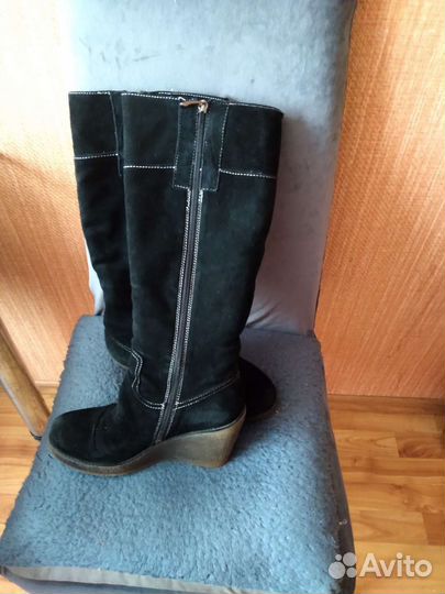 Сапоги зимние 38 размер натуральная кожа