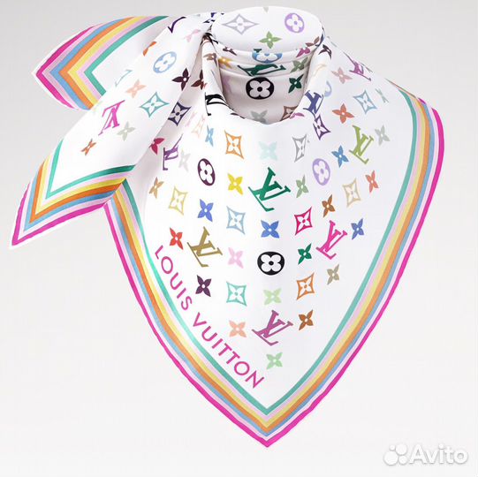 Платок палантин шарф Louis Vuitton Murakami