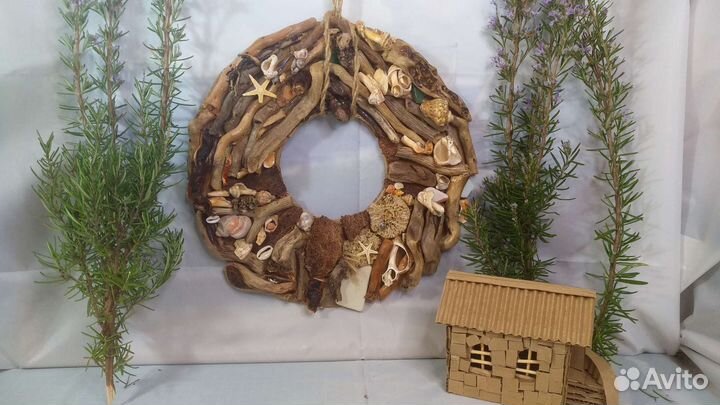 Венок- панно дрифтвуд арт
