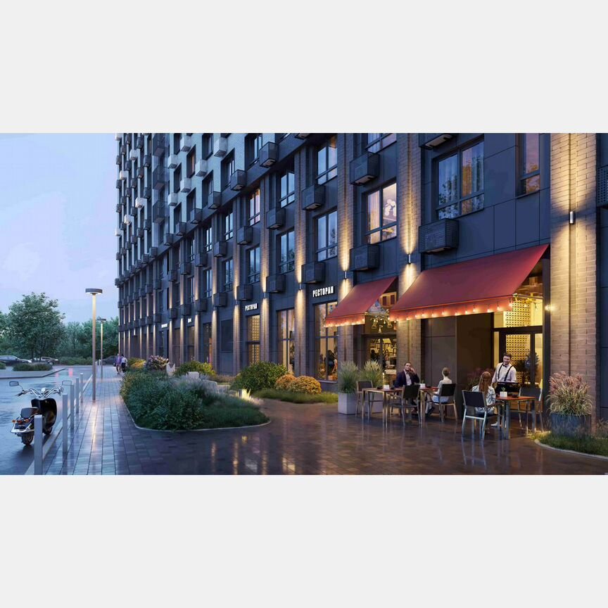 1-к. квартира, 35,8 м², 22/25 эт.