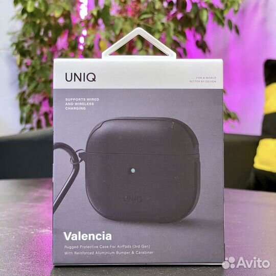 Чехол Uniq с бампером AirPods 3 (Новый, алюминий)