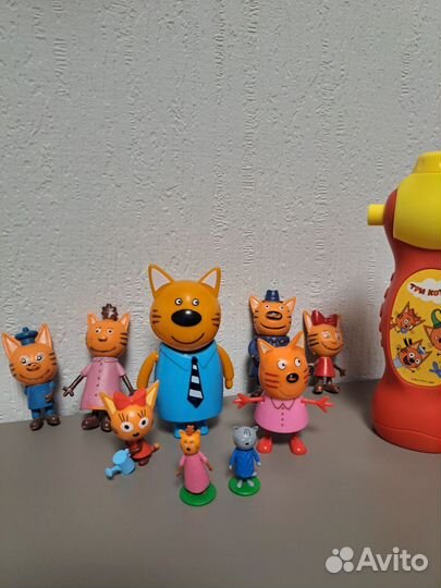 3 Кота набор фигурок
