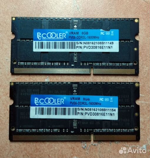 Оперативная память DDR3L 8 Гб для ноутбука