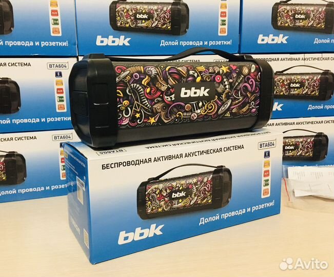 Беспроводная колонка bbk 604 с радио, новый