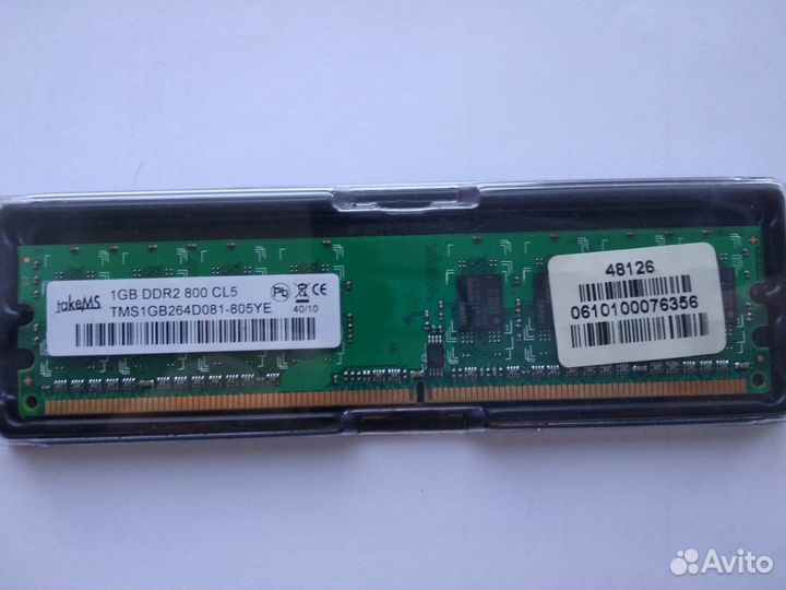 Оперативная память ddr2 ram 1gb takeMS