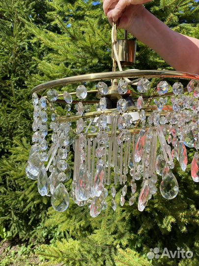 Люстра хрустальная Чехословакия 70-80гг