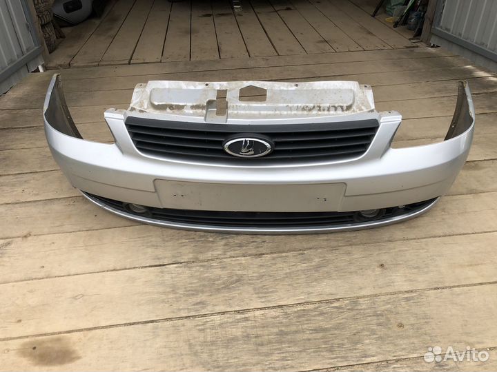 Бампер передний priora 1 снежная королева