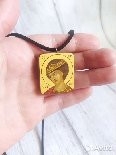 Георгий Победоносец нательная икона