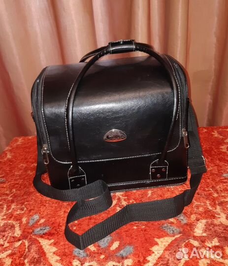 Сумка визажиста с плечевым ремнём. Кожа HairWay