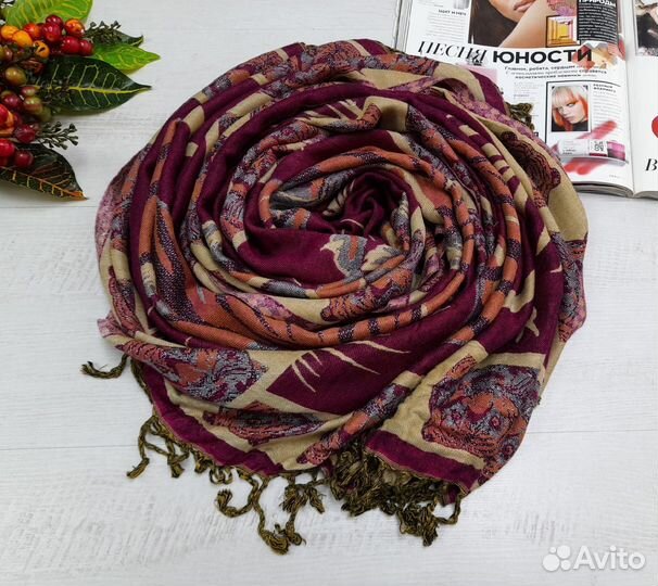 Ч13 уютные шарфы и палантины