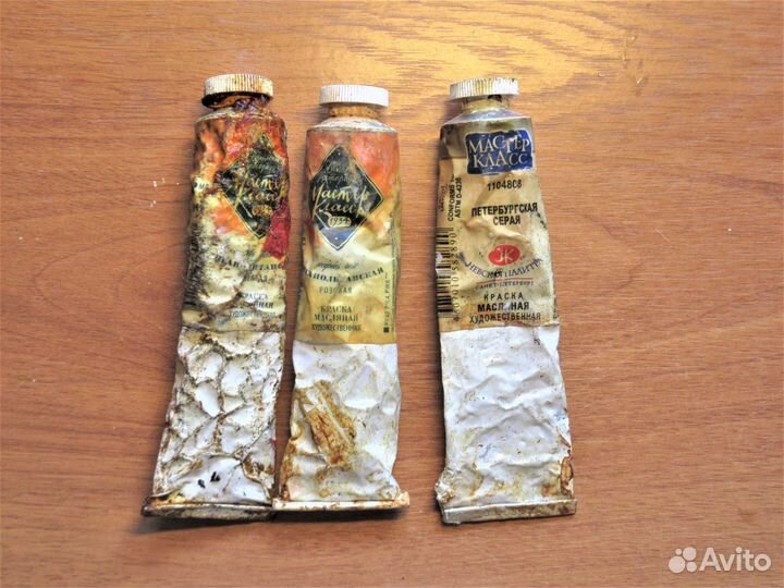 Краски масляные мастер-класс три пол-тюбика