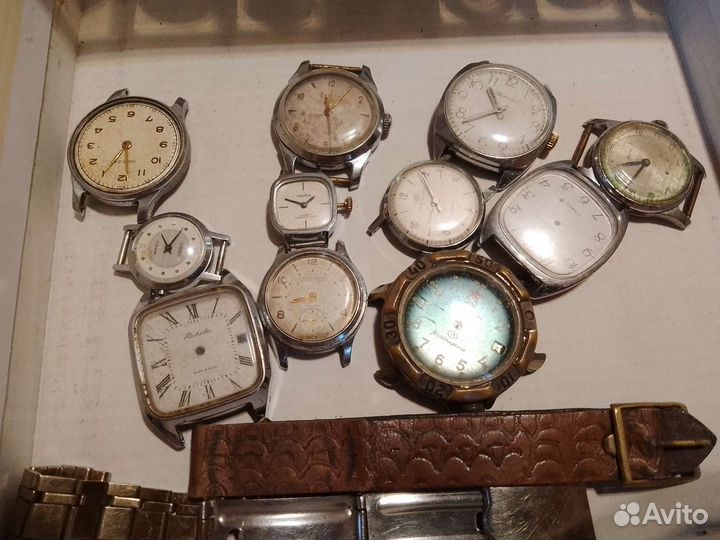 Часы СССР и много запчастей