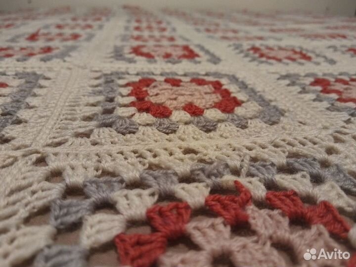 Плед вязаный крючком
