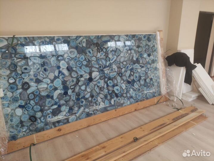 Слеб натуральный агат