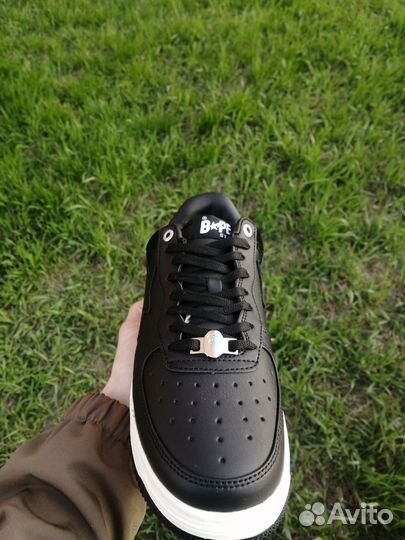 Кроссовки bape sta черные