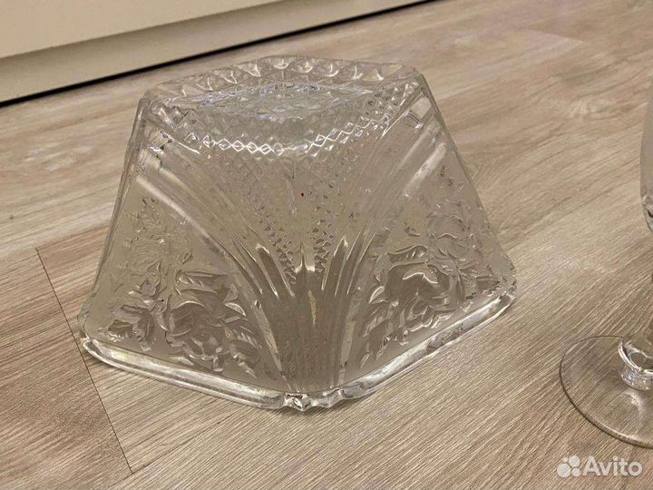 Хрустальные Рюмка/бокалы,Ваза,Конфетница