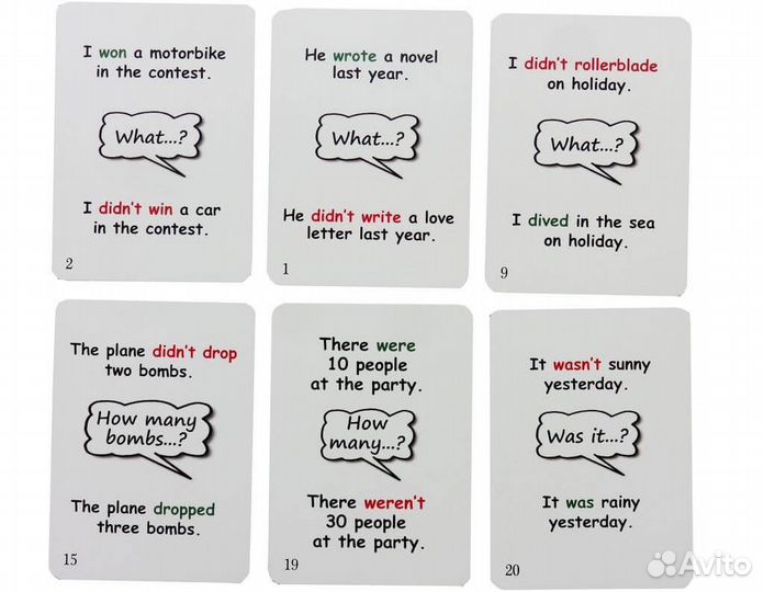 Past Simple Creativo карточная игра