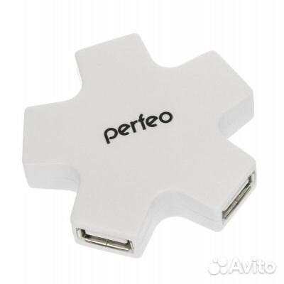 USB-хаб 4 порта 6098 Perfeo белый