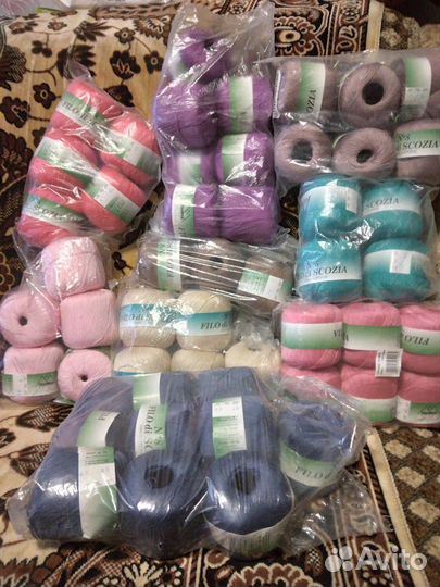 Мерсеризованный хлопок в мотках