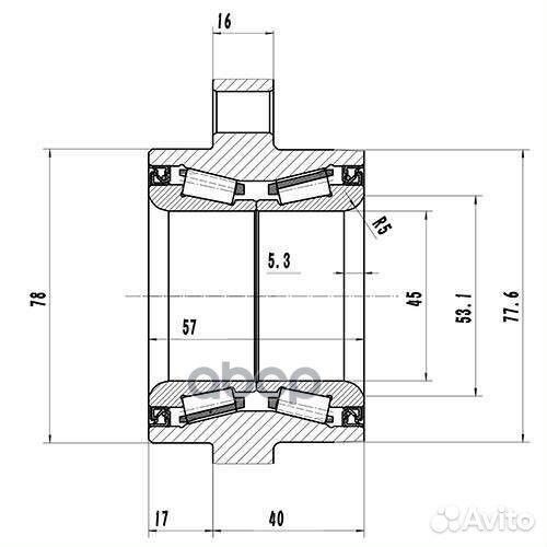 Ступица передняя Z89235R Zikmar