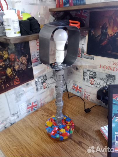 Лампа настольная самодельная